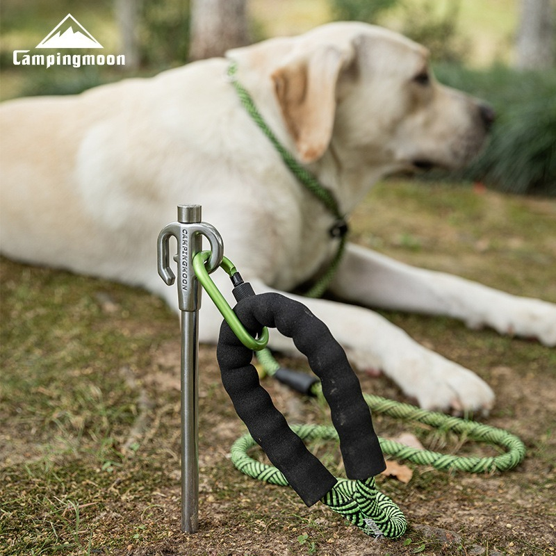 Outdoor Power Stake - Campingmoon k45 negrito 420 aço inoxidável