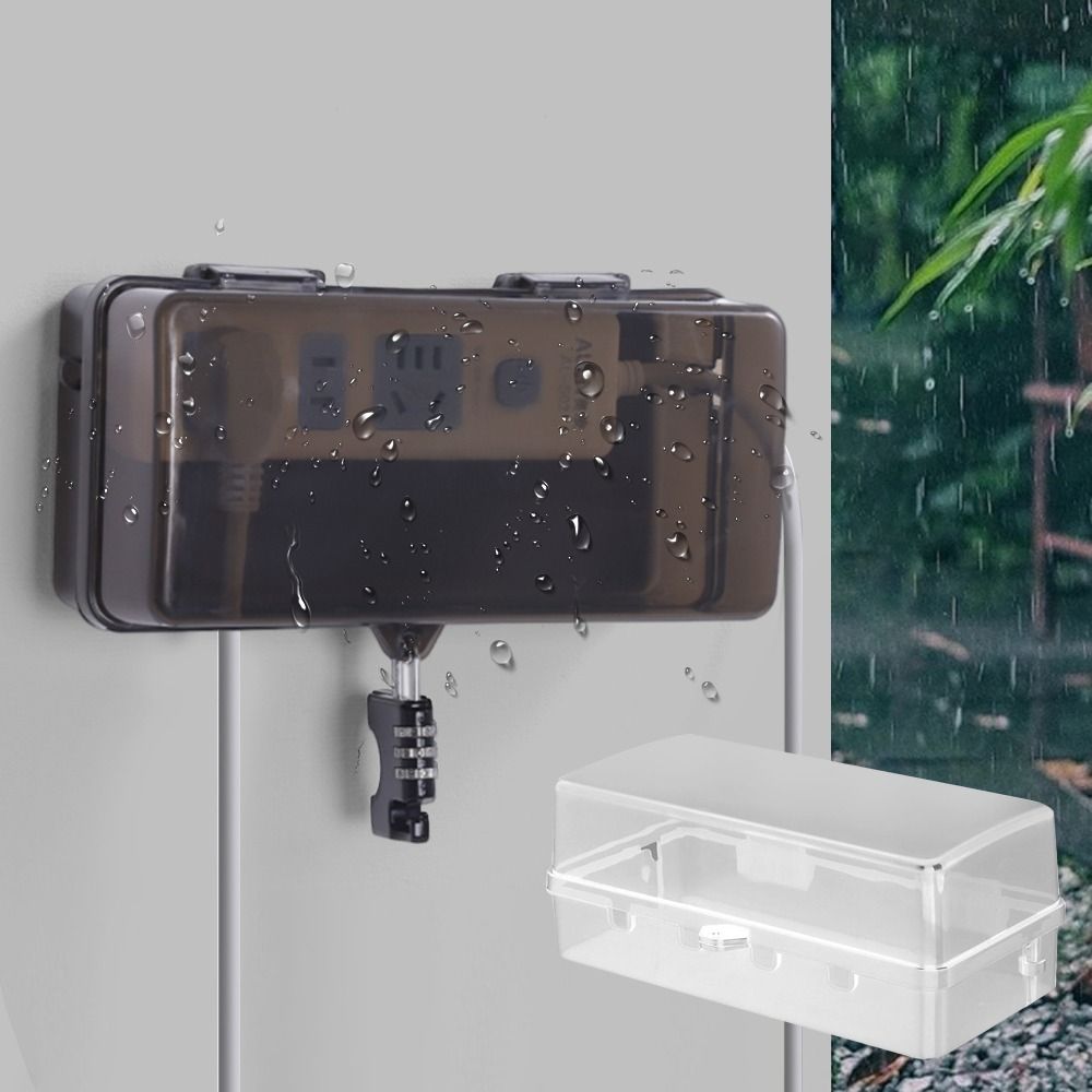 Outdoor Power Lead Cover - Caixa de Plástico Portátil Antifurto e