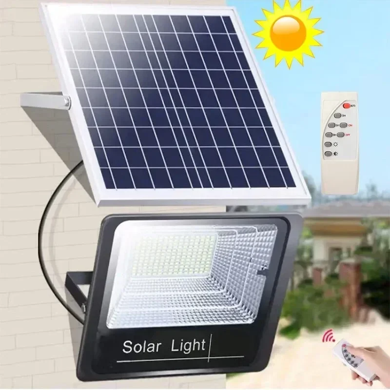 Outdoor Power Line - 30w/60w/100w200w luzes de inundação solares controle