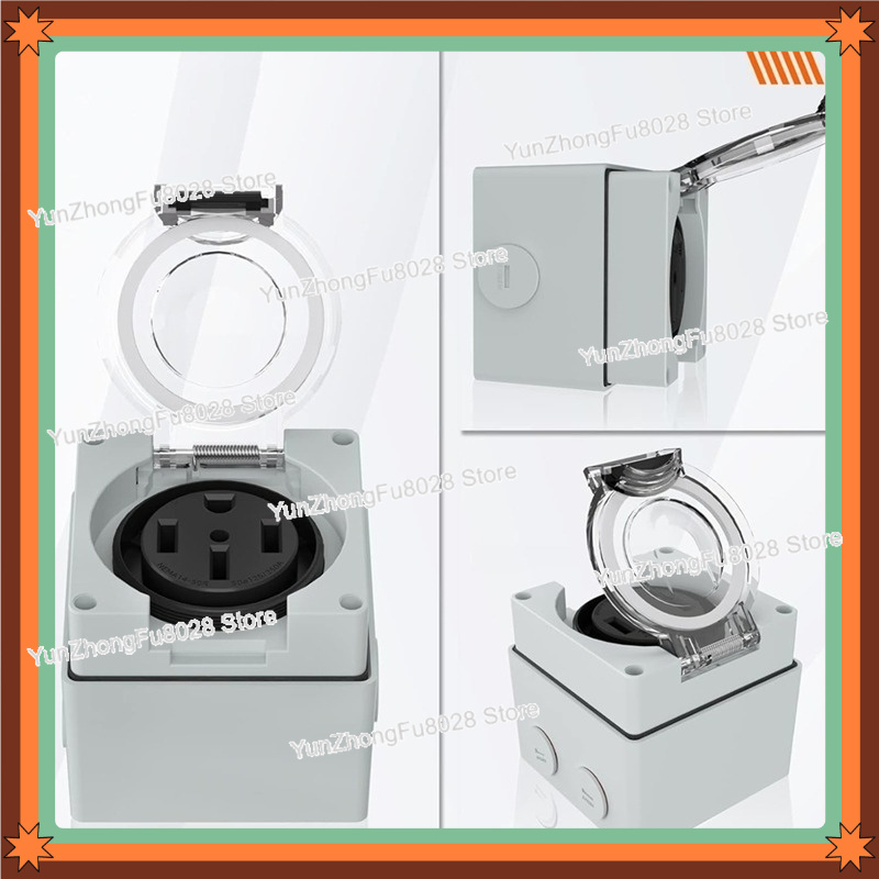 Caixa de Tomada de Energia 50A - Outdoor Power Receptacle Box avaliação e preço