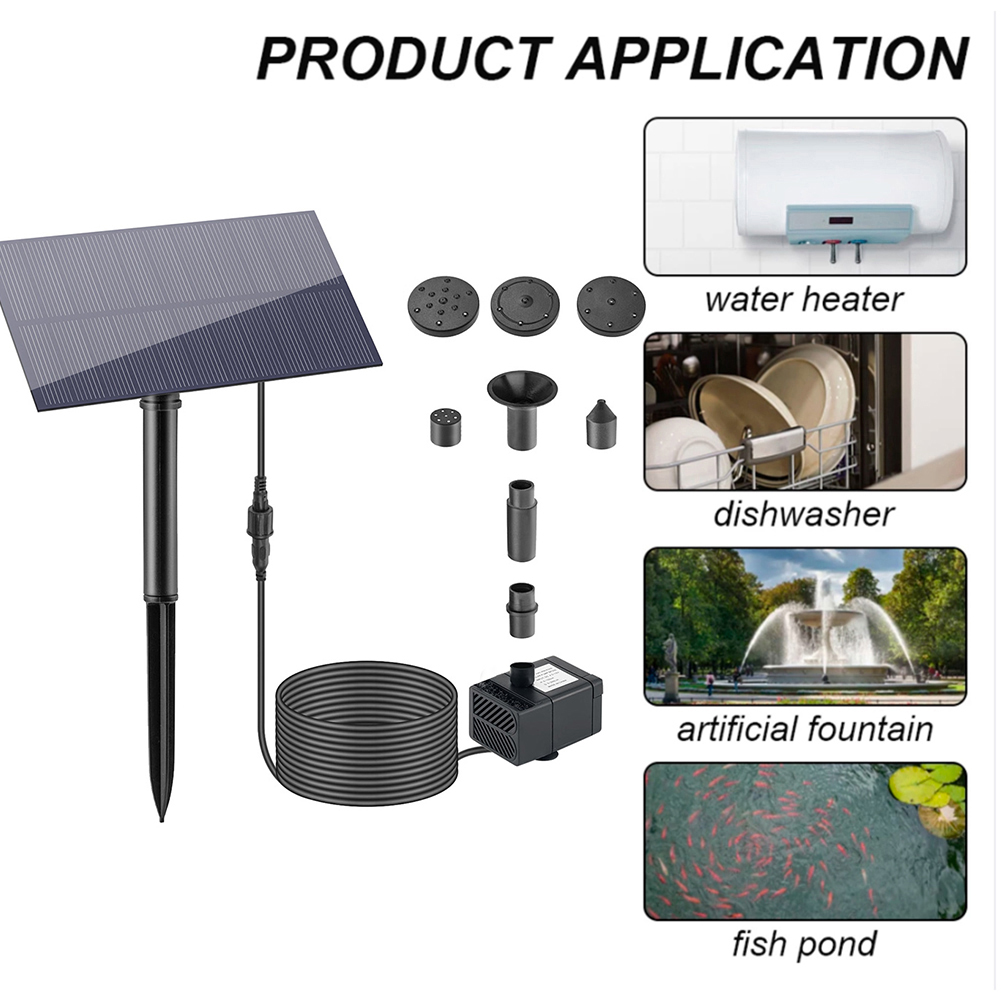 Fonte de água 5w 5v, decoração - Outdoor Power Stake avaliação e preço