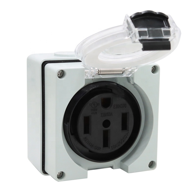 50 ampères gerador rv caixa de - Outdoor Power Receptacle Box avaliação e preço