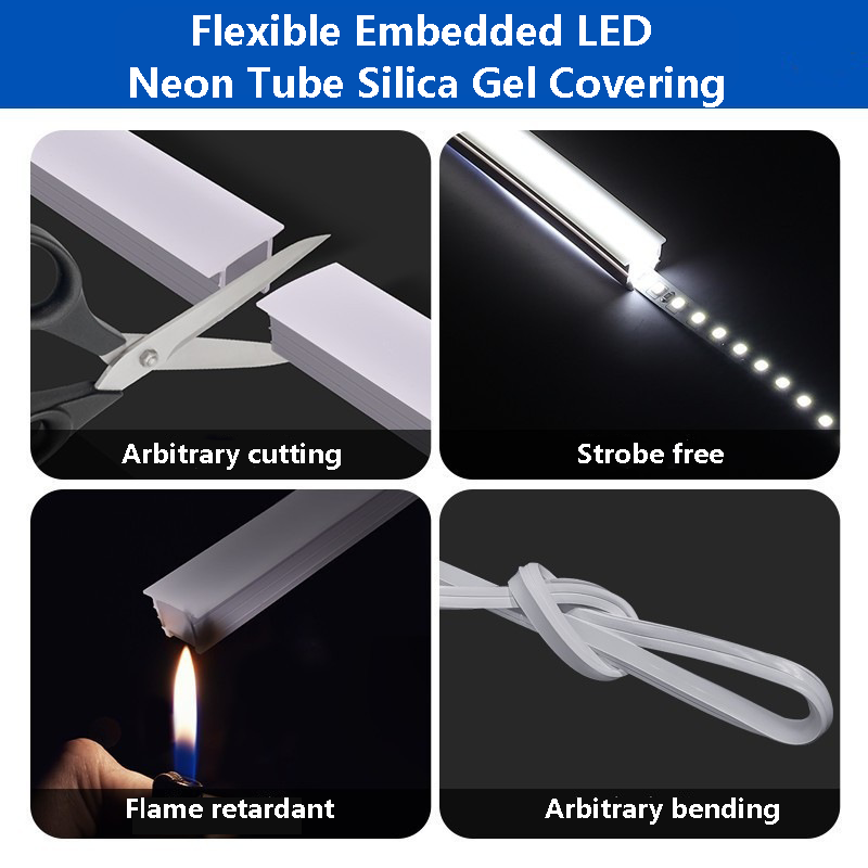 Tubo de néon led embutido flex - Outdoor Power Lead Cover avaliação e preço