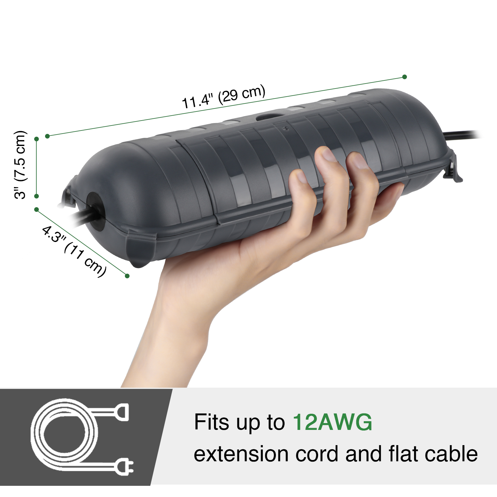 Caixa de conexão à prova d'águ - Outdoor Power Lead Cover avaliação e preço