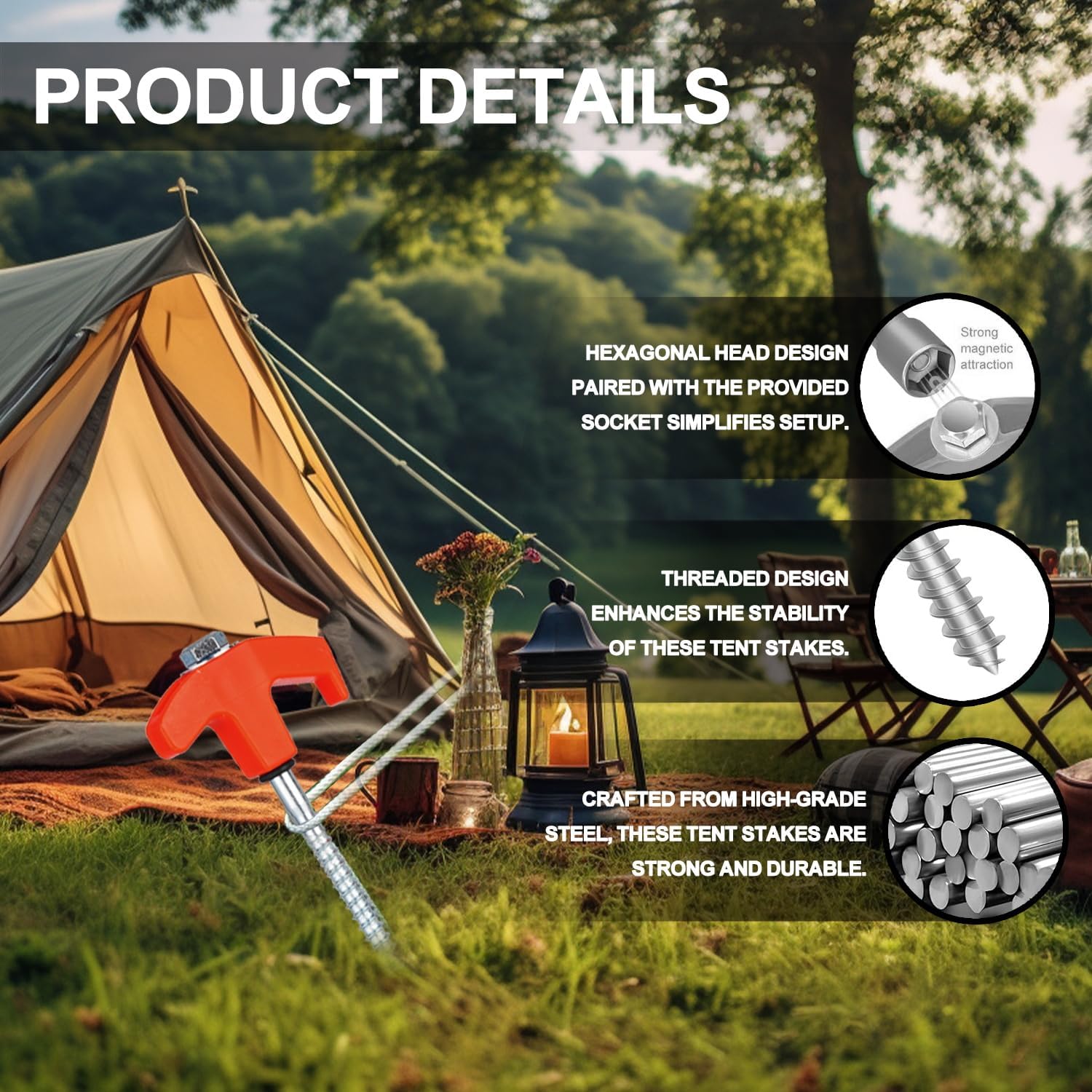 Estacas de Tenda de Enroscar R - Outdoor Power Stake avaliação e preço