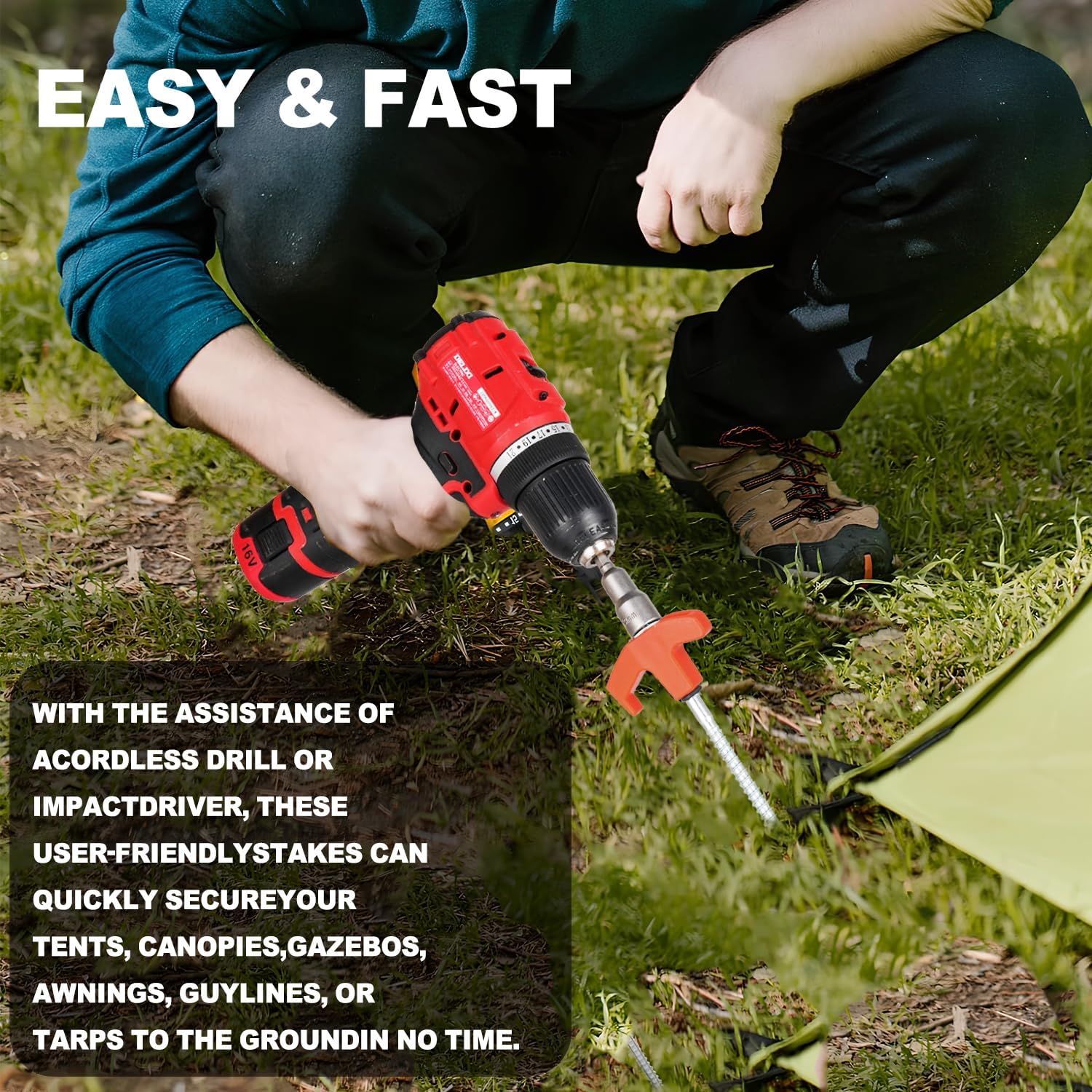Estacas de Tenda de Enroscar R - Outdoor Power Stake avaliação e preço