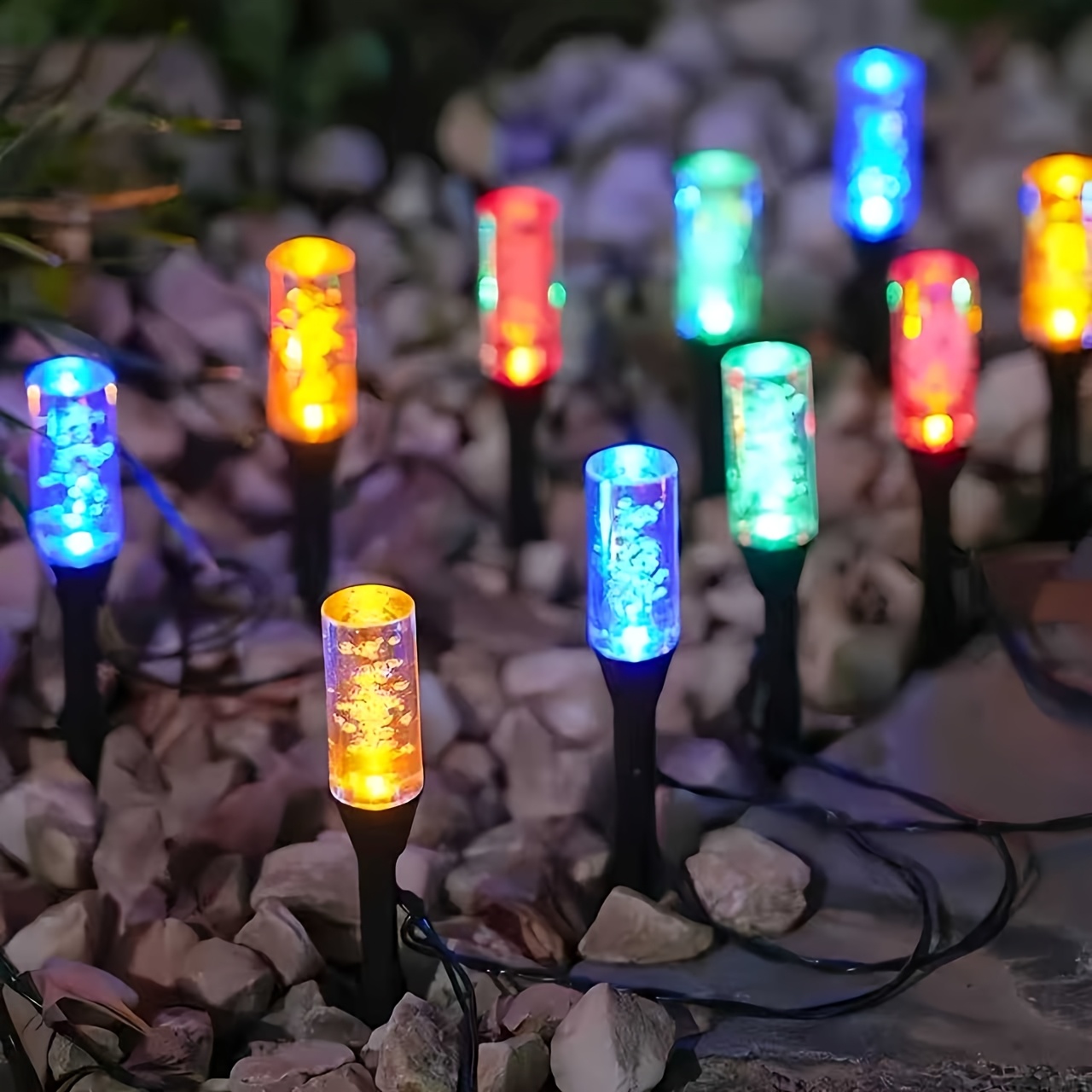 Luzes Solares de Tubo Bolha pa - Outdoor Power Stake avaliação e preço
